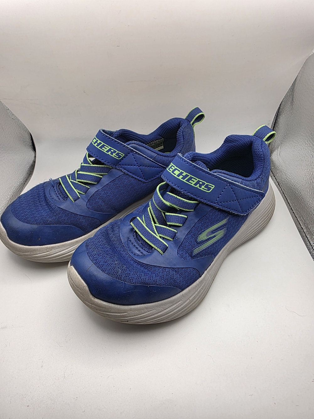 Skechers Kids Blue Velcro Athletic Sneakers Size 13C
